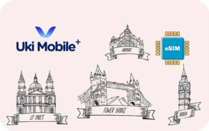 UK eSIM Plus: 3GB - 30 SMS - 30 Mins - 7 days